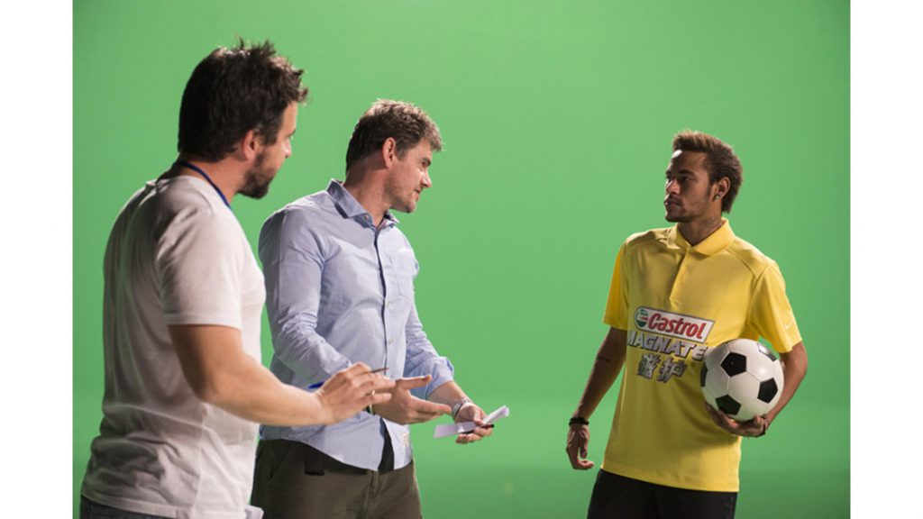 A special effects Green screen studio shoot with Brazilian and Barcelona footballing icon, NEYMAR.
